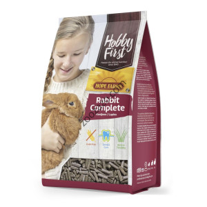Храна за Декоративни Зайци БЕЗ зърно 3 кг. - Hobbyfirst Hope Farms Rabbit Complete